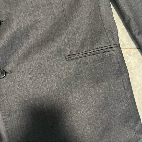 Ermenegildo Zegna Mens Gray 100% Wool Blazer/Sport Coat- Size 46 L (Read) - Picture 5 of 15